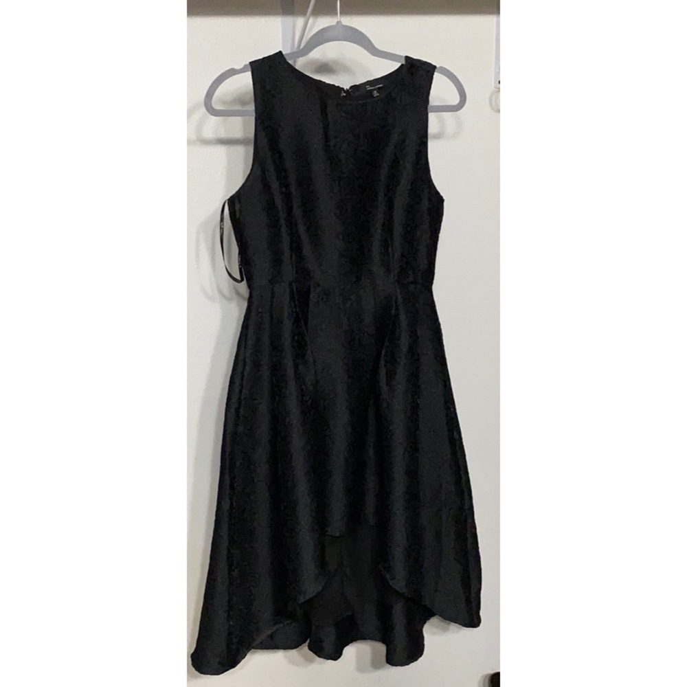 Black Formal Dress with Rose pattern
